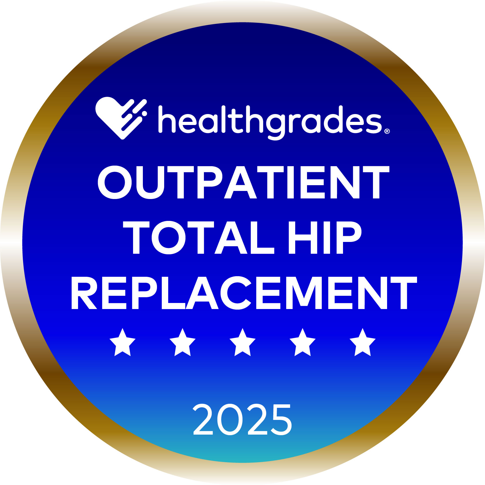 Healthgrades Outpatient Total Hip Replacement 5-star Award