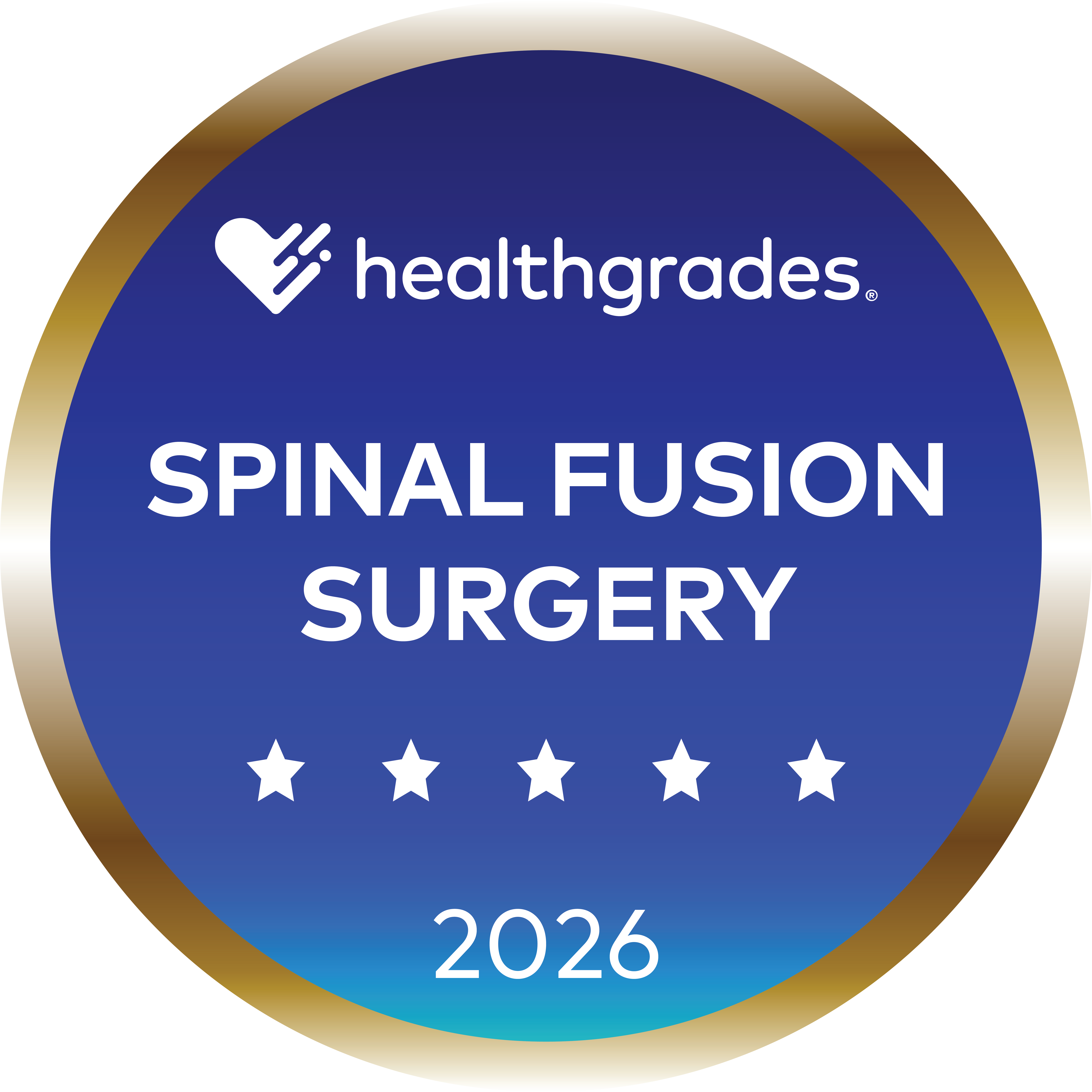 Healthgrades Spinal fusion 5-star Award