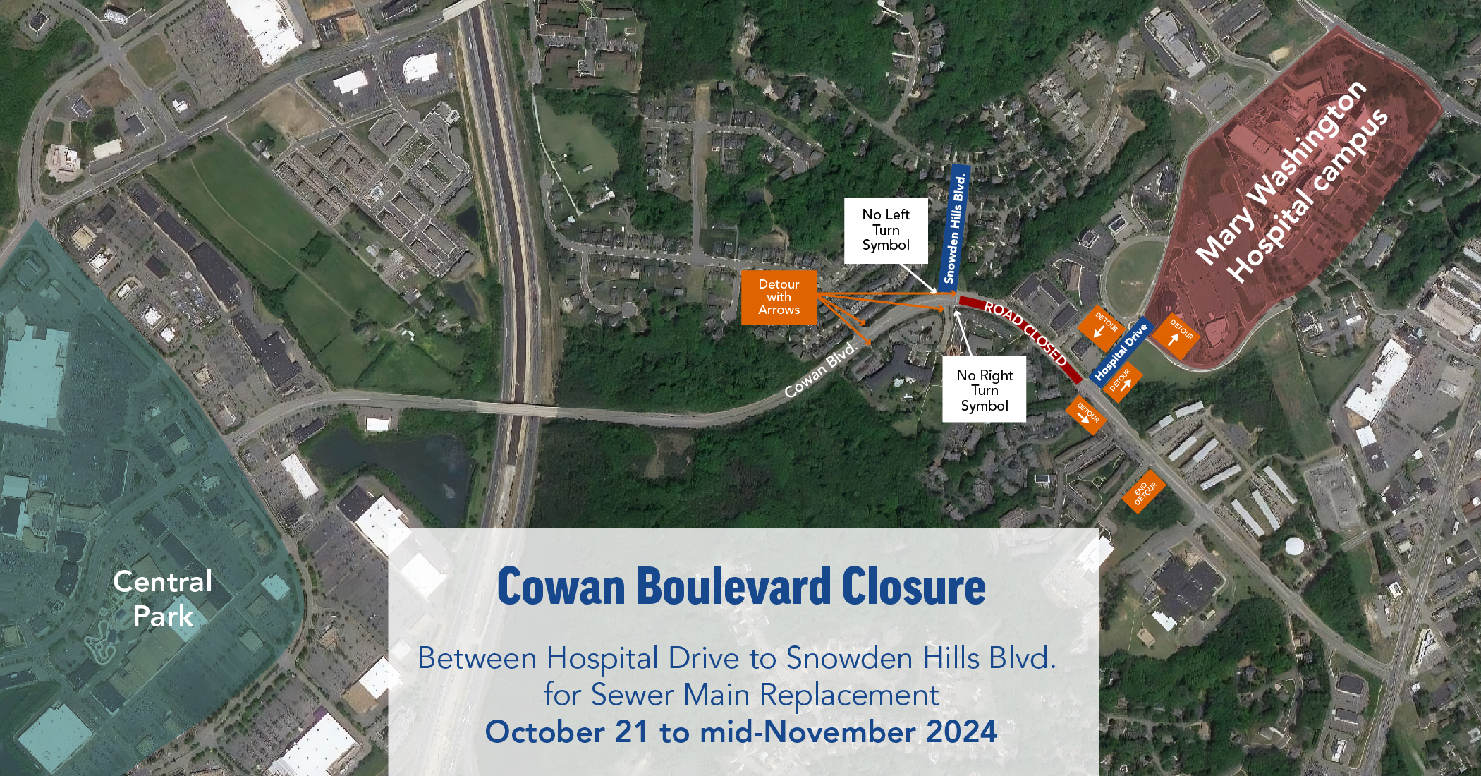 Cowan Blvd closing